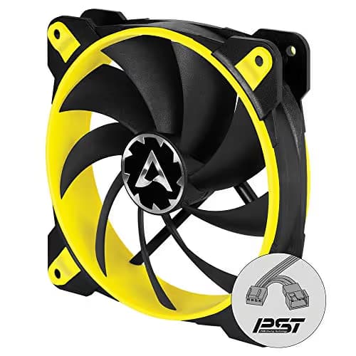 ARCTIC BioniX F120 PWM 69 CFM 120mm Black / Yellow 1-Pack image