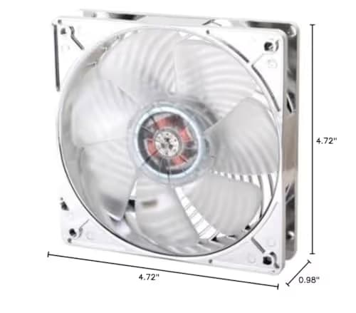 Silverstone Air Penetrator 120mm Clear Red LED 35.36 CFM 1-Pack image