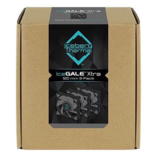 Iceberg Thermal IceGALE Xtra 127 CFM 120mm Gray PWM 3-Pack image