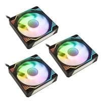 KOLINK UMBRA X 120mm Black 61 CFM PWM Addressable RGB 3-Pack image