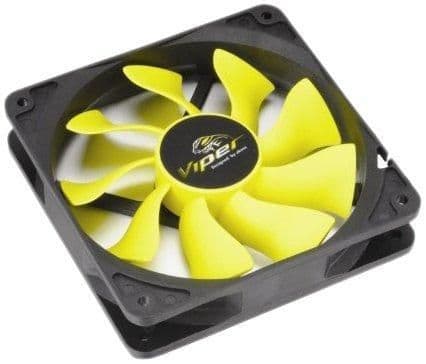 Akasa Viper 120mm Black / Yellow PWM 83.63 CFM 1-Pack image