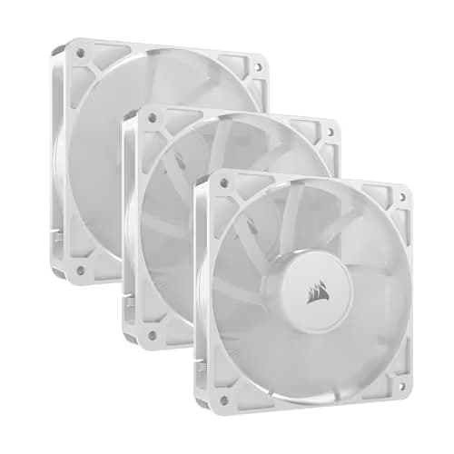 Corsair RS120 72.8 CFM 120mm White PWM 3-Pack image