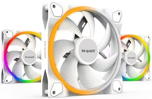 be quiet! Light Wings 140mm White PWM RGB 3-Pack image