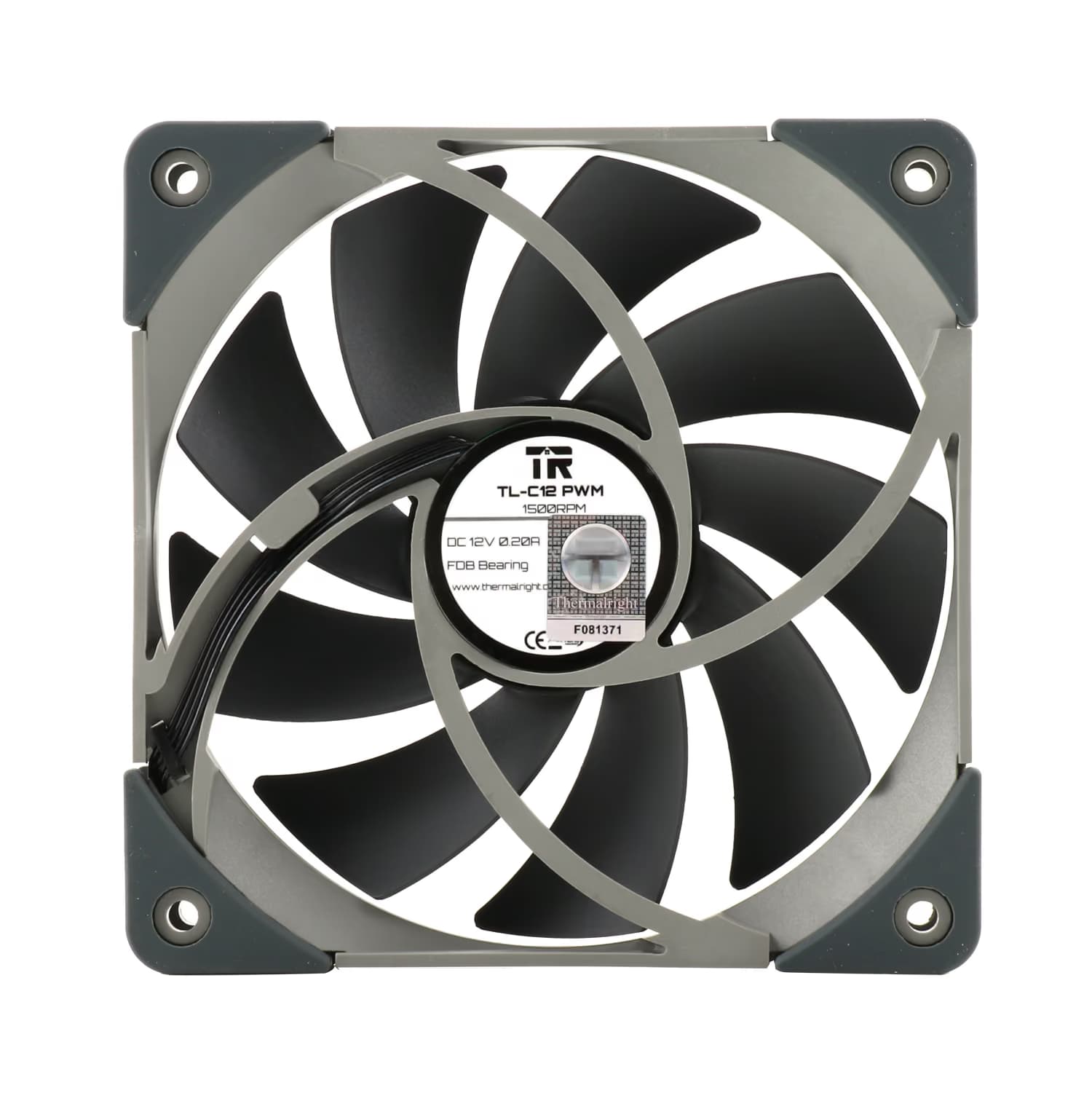 Thermalright TL-C12 D6 120mm Gray PWM 66.17 CFM 1-Pack image