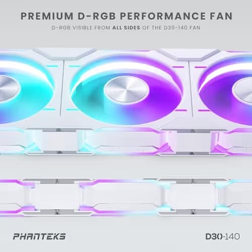 Phanteks PH-F140D30R 140mm White PWM ARGB 1-Pack image