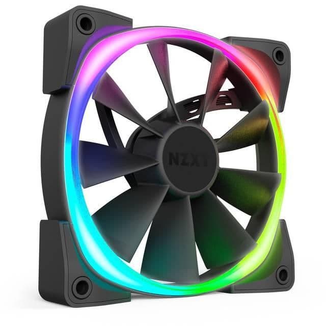 NZXT AER RGB 2 140mm Black Addressable RGB PWM 91.19 CFM 2-Pack main image