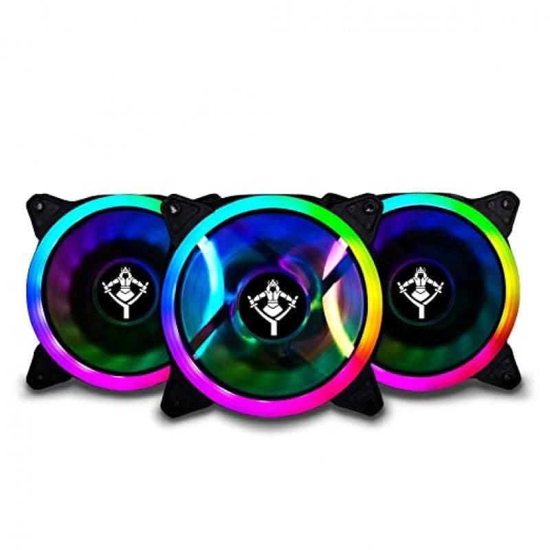 YEYIAN Typhoon 120mm Black RGB PWM 38.5 CFM 3-Pack image