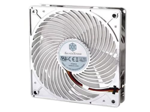 Silverstone Air Penetrator 120mm Clear White LED image
