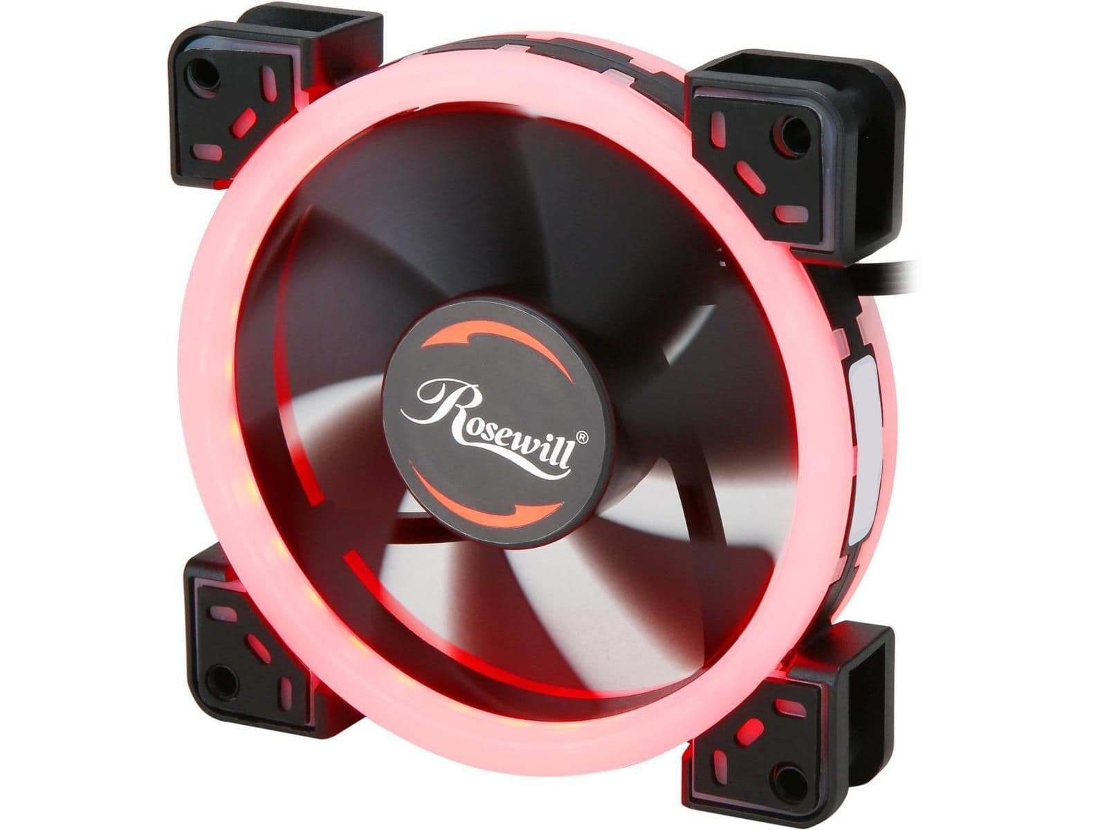 Rosewill RFA-RL1201 120mm Black Red LED PWM 35.2 CFM 1-Pack image