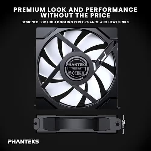 Phanteks M25G2-120 120mm Black D-RGB PWM 72.72 CFM 3-Pack image