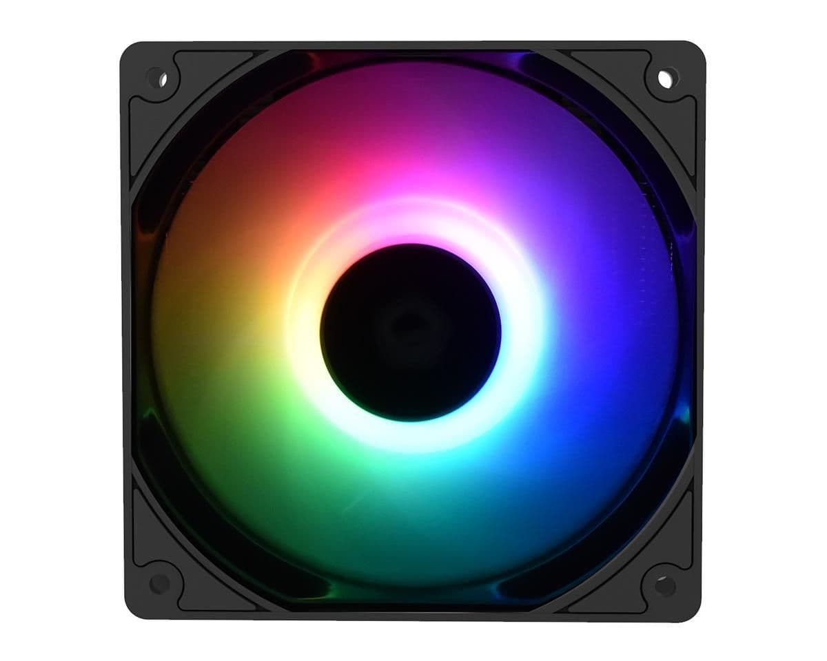 ID-COOLING DF-12025-ARGB-XT 120mm Black / White ARGB PWM 56.5 CFM 1-Pack main image