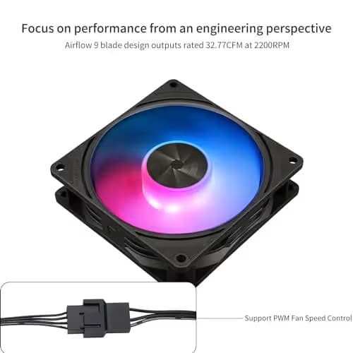 Thermalright TL-P9-S 92mm Black PWM Addressable RGB 32.77 CFM image