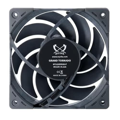 Scythe Grand Tornado 120mm Black PWM 63.25 CFM 1-Pack image