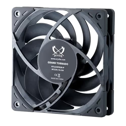 Scythe Grand Tornado 120mm Black PWM 63.25 CFM 1-Pack image