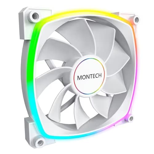 Montech RX 140mm White Addressable RGB PWM 90.5 CFM main image