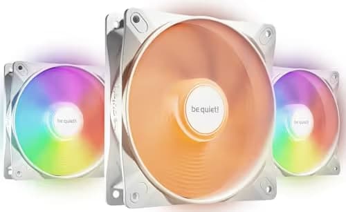 be quiet! Light Wings LX 120mm White 61.8 CFM PWM Addressable RGB 3-Pack main image