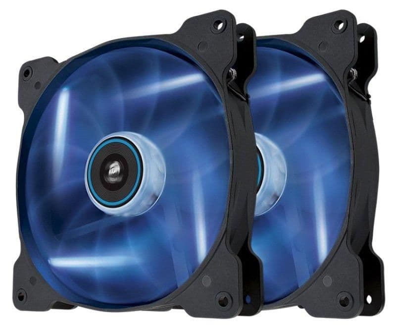 Corsair SP140 140mm Black/Blue 49.49 CFM Blue LED 2-Pack image