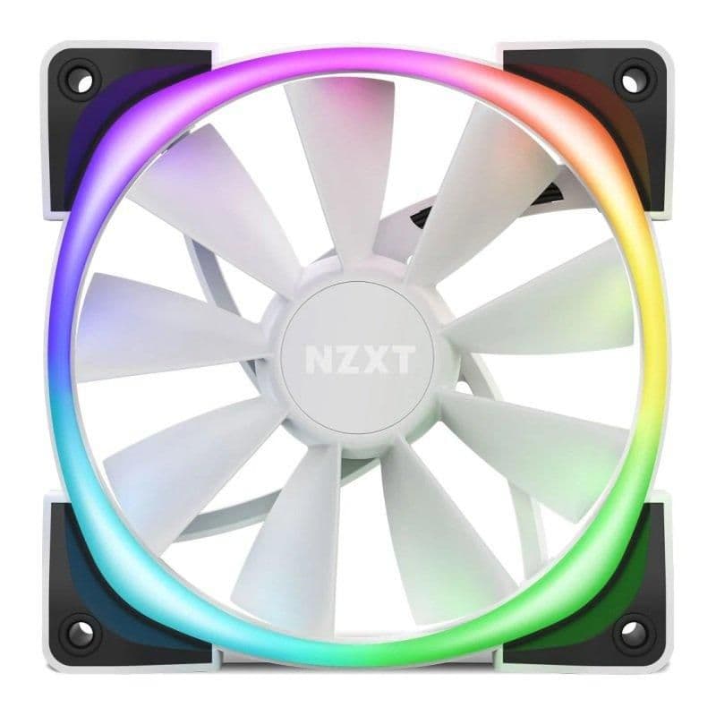 NZXT AER RGB 2 140mm White Addressable RGB PWM 52.44 CFM 1-Pack main image