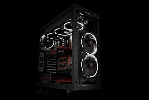 Thermaltake Riing 140mm Black / White White LED 51.15 CFM 1-Pack image