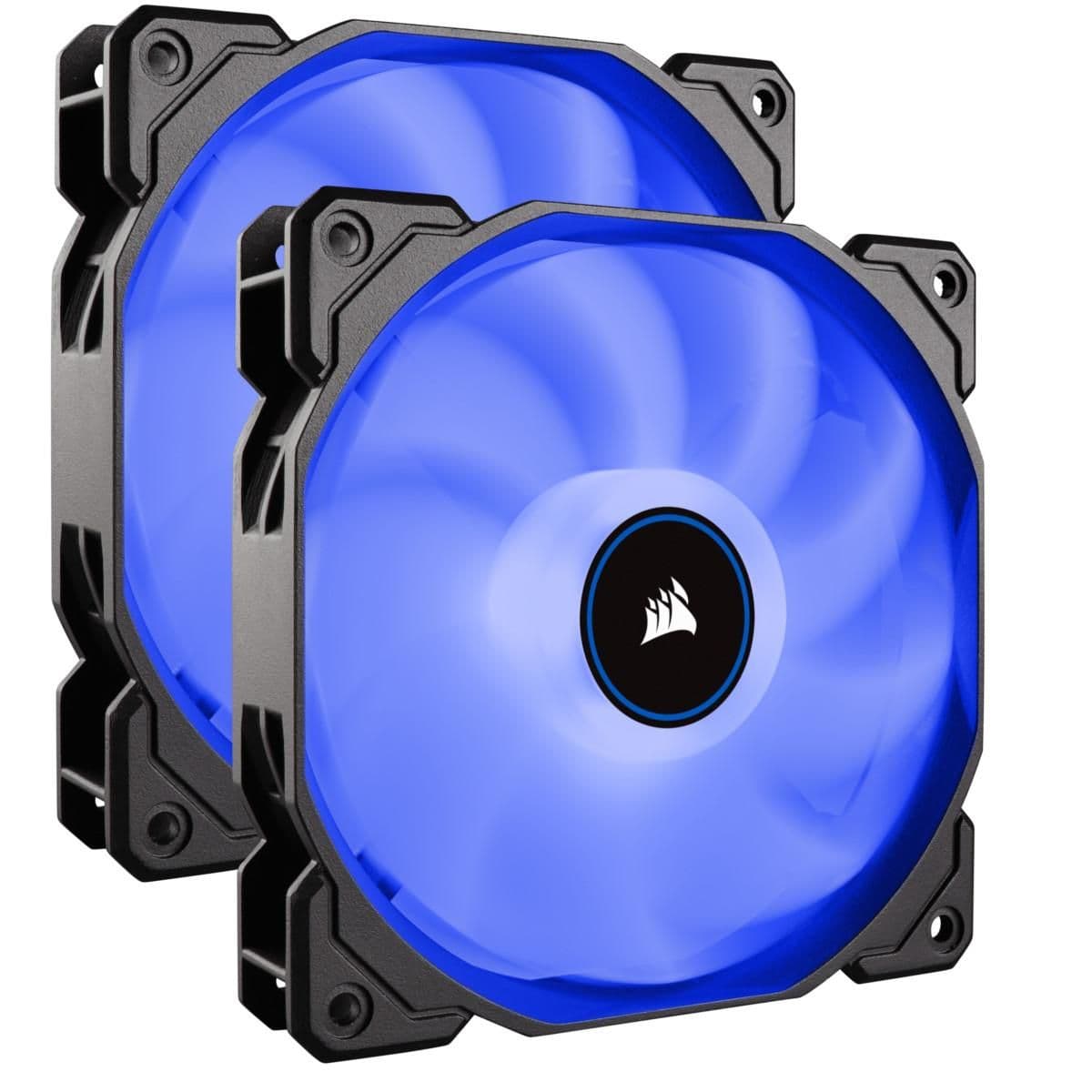 Corsair AF140 (2018) 140mm Black / White Blue 62 CFM 2-Pack image