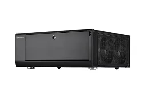 Silverstone GD10B HTPC Black with USB 3.2 Gen 1 Type-A Front Panel main image