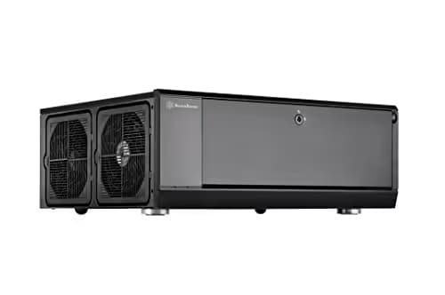 Silverstone GD10B HTPC Black with USB 3.2 Gen 1 Type-A Front Panel image