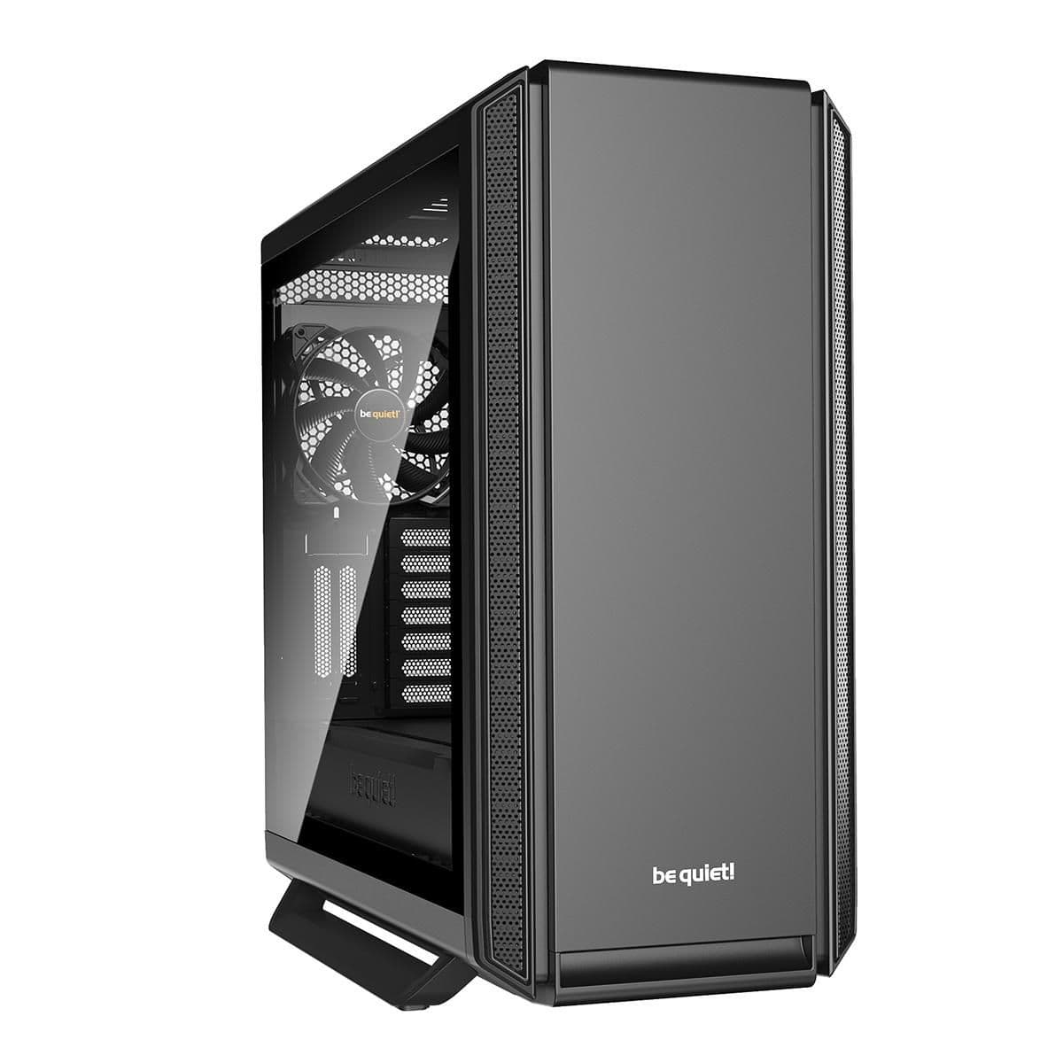 be quiet! Silent Base 801 ATX Mid Tower Black Tempered Glass Side Panel, Front USB 3.2 Gen 1 Type-A and USB 2.0 Type-A main image