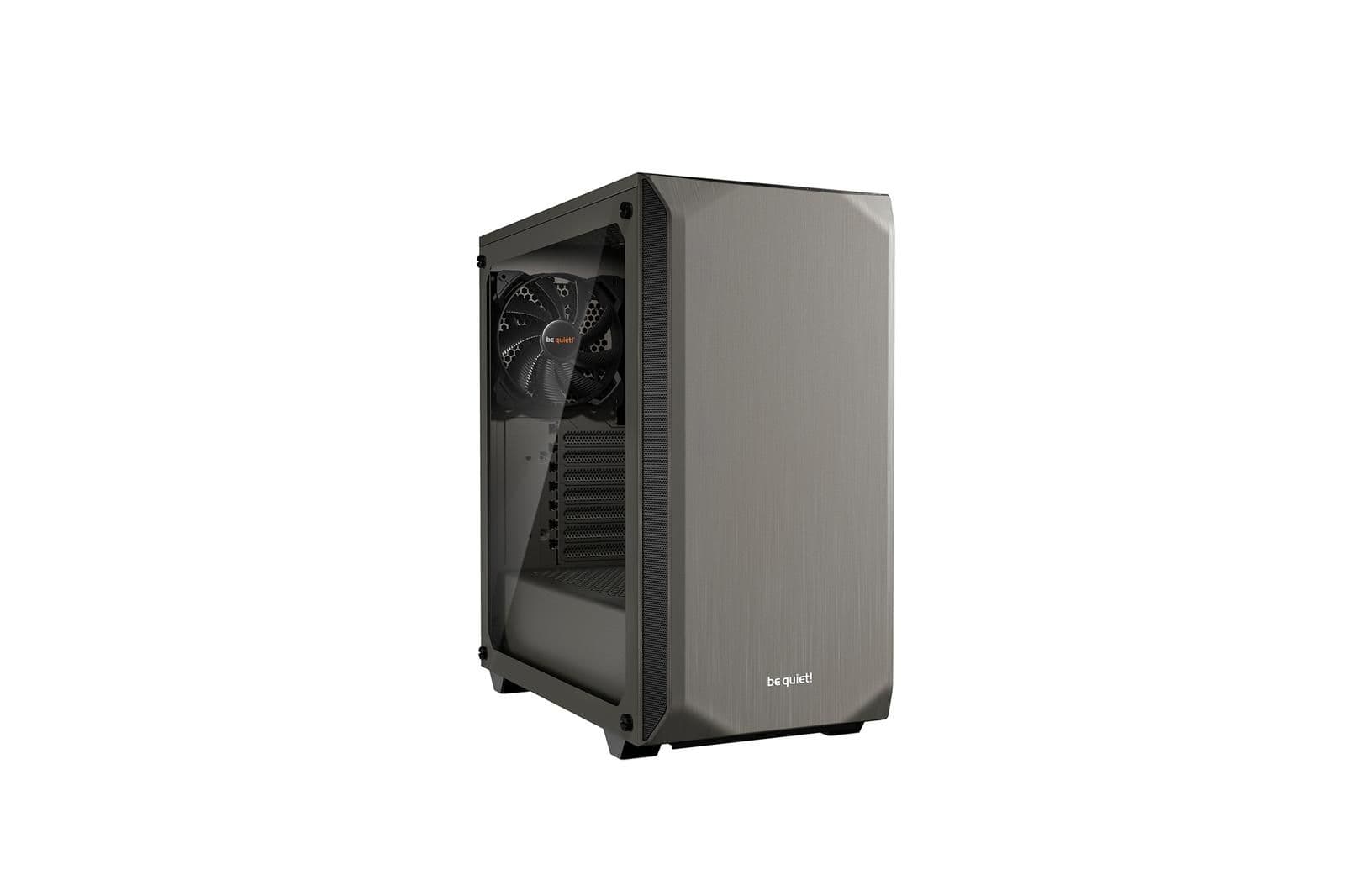 be quiet! Pure Base 500 ATX Mid Tower Gray Tempered Glass Side Panel image