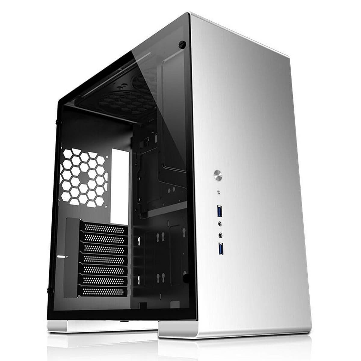 Jonsbo U5 ATX Mid Tower Silver Tempered Glass Side Panel, USB 3.2 Gen 1 Type-A, 418 x 219 x 440 image