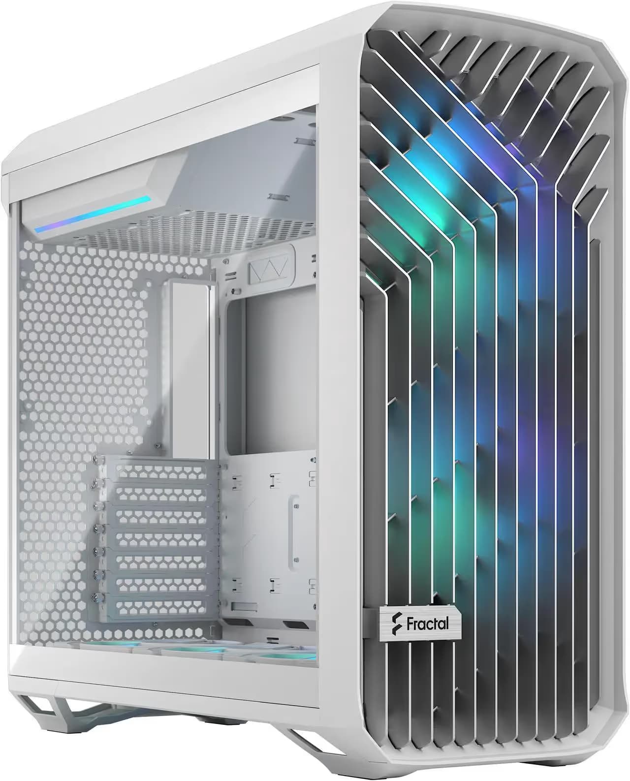 Fractal Design Torrent Compact RGB ATX Mid Tower White Tempered Glass Side Panel image