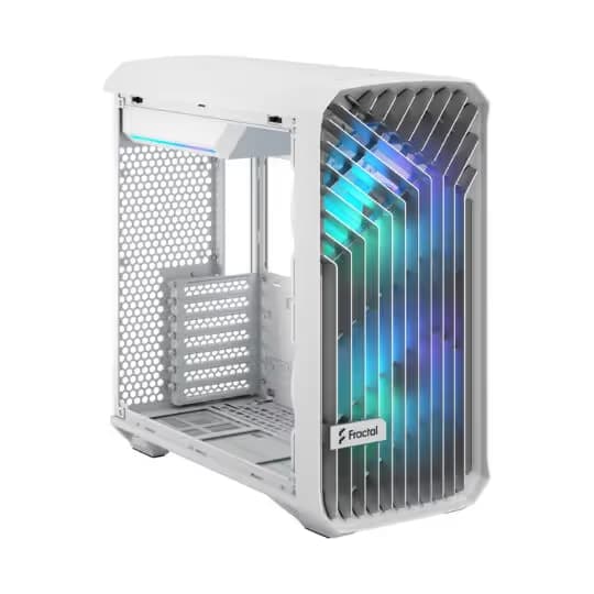 Fractal Design Torrent Compact RGB ATX Mid Tower White Tempered Glass Side Panel image