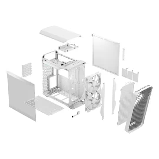 Fractal Design Torrent Compact RGB ATX Mid Tower White Tempered Glass Side Panel image