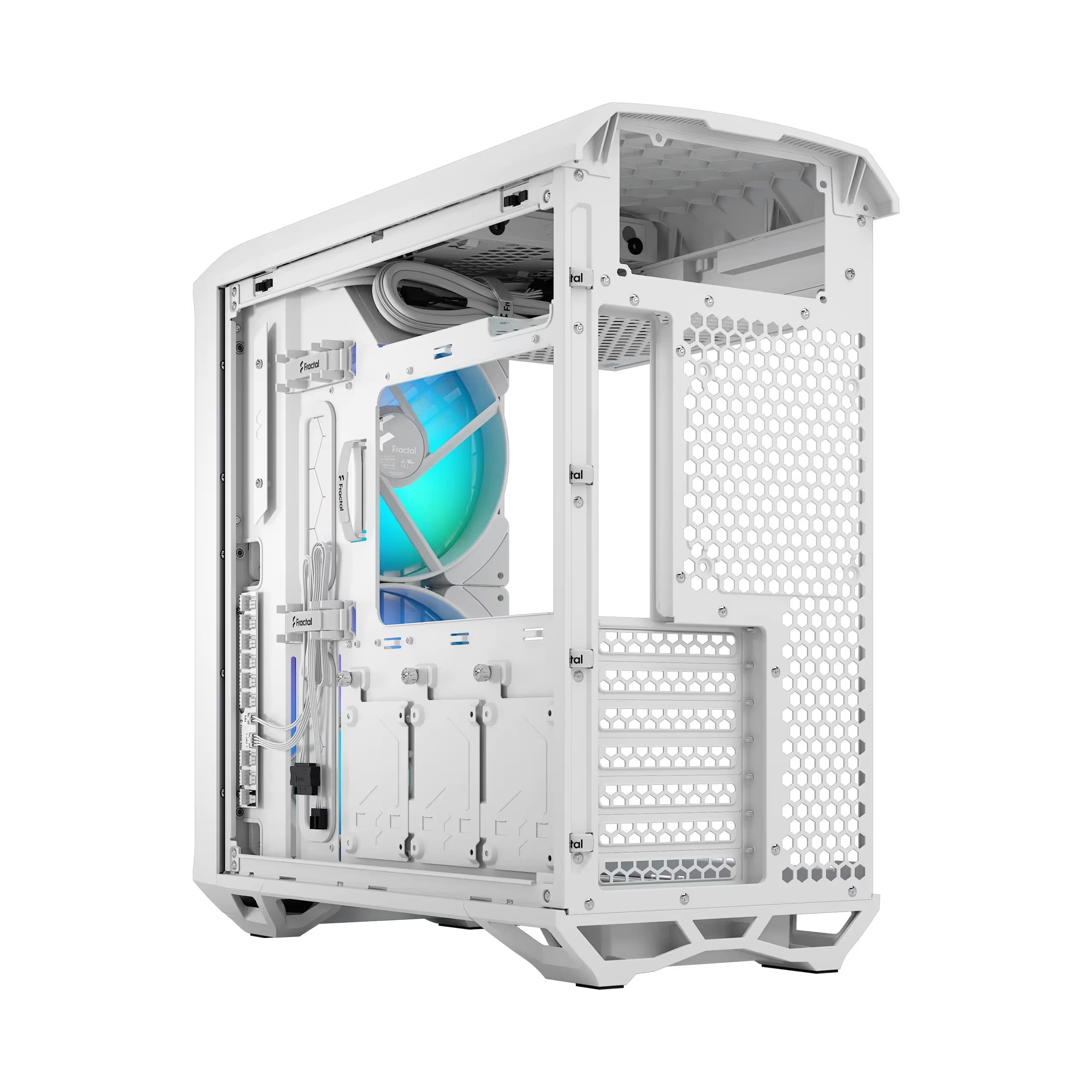 Fractal Design Torrent Compact RGB ATX Mid Tower White Tempered Glass Side Panel image