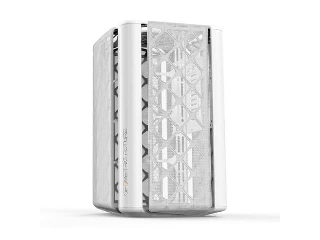 Geometric Future Model 2 The ARK MicroATX Mini Tower White Mesh Side Panel main image
