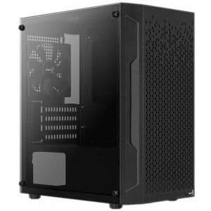 Aerocool Trinity Mini V1 Micro ATX Mini Tower Black Tempered Glass Side Panel main image
