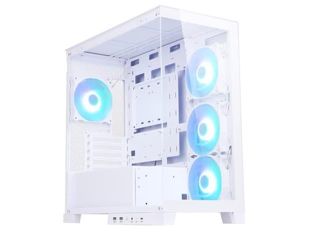 SAMA AR01-RGB Micro ATX Mini Tower White Tempered Glass, Front USB 3.2 Gen 2 Type-C & USB 3.2 Gen 1 Type-A main image