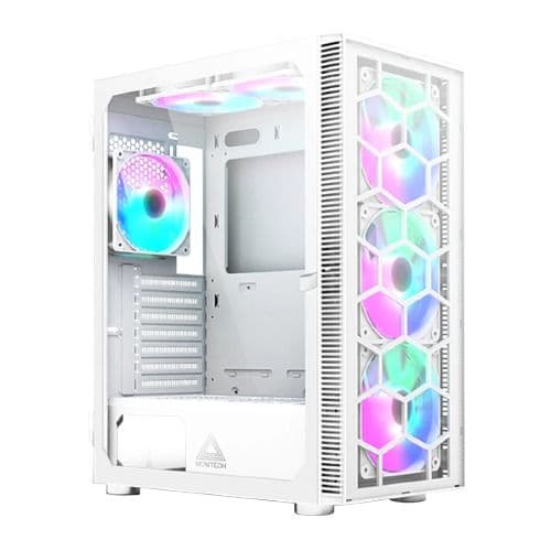 Montech X3 ATX Mid Tower White / Black Tempered Glass image