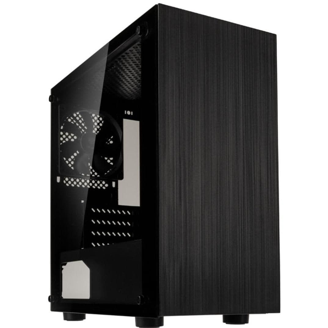 KOLINK Stronghold M Micro ATX Mini Tower Black with Tempered Glass Side Panel and USB 3.2 Gen 1 Type-A, USB 2.0 Type-A Front Panel main image