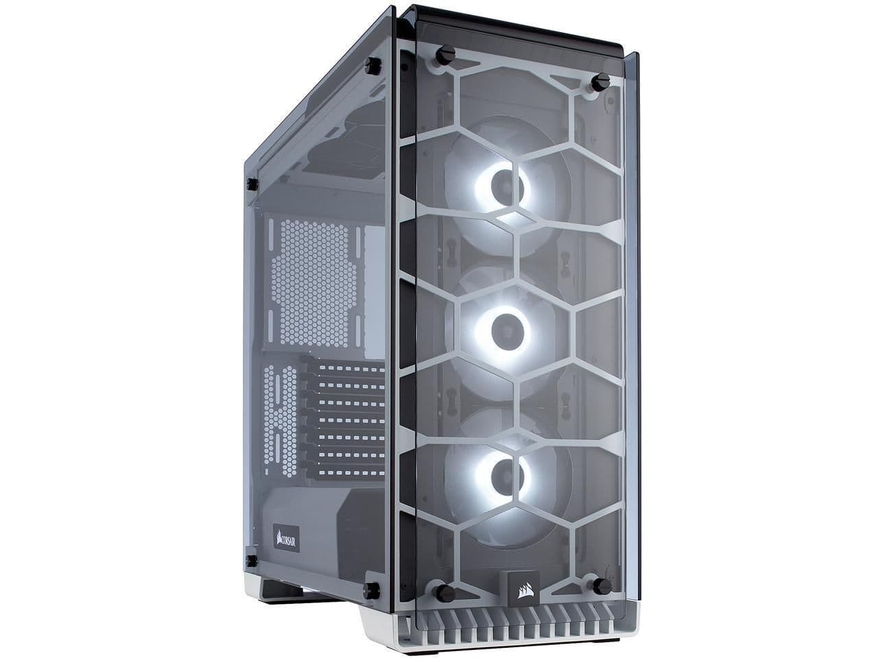 Corsair Crystal 570X RGB ATX Mid Tower White with Acrylic Side Panel and USB 3.2 Gen 1 Type-A main image