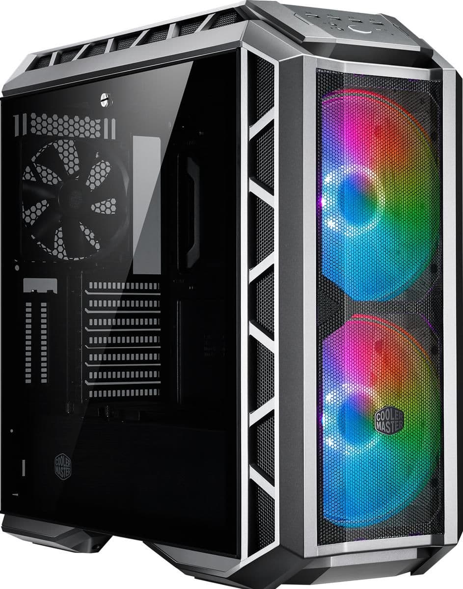 Cooler Master MasterCase H500P ATX Mid Tower Gray Tempered Glass Side Panel, Mesh ARGB main image