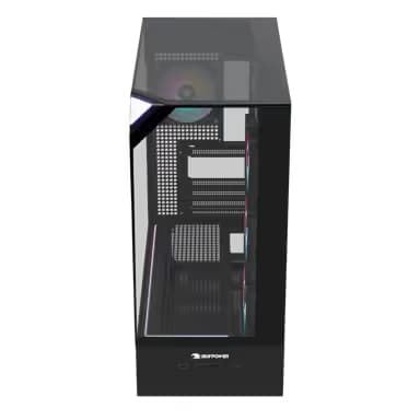 iBuypower Element 9 ATX Mid Tower Black with Tempered Glass Side Panel image