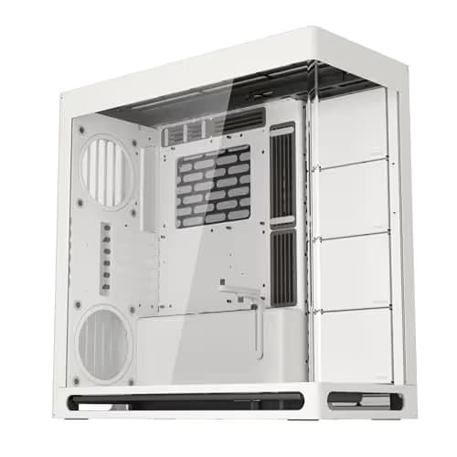 HAVN HS420 ATX Mid Tower White with Tempered Glass Side Panel and USB 3.2 Gen 2 Type-C, USB 3.2 Gen 1 Type-A Front Panel image