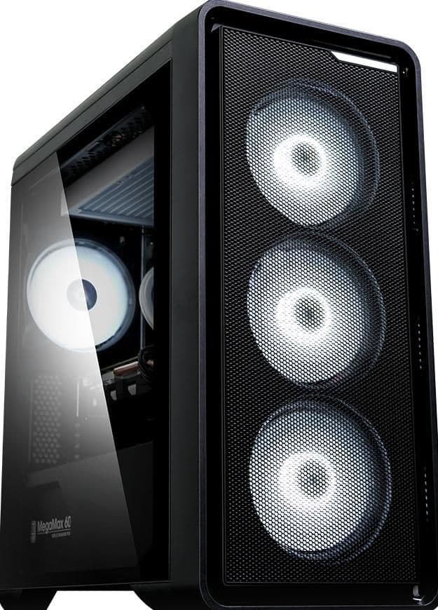 Zalman M3 Plus Micro ATX Mini Tower Black with Tempered Glass Side Panel and USB 3.2 Gen 1 Type-A, USB 2.0 Type-A main image