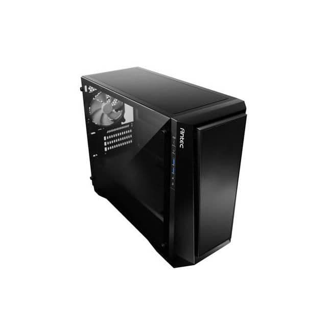 Antec P6 Micro ATX Mid Tower Black with Tempered Glass Side Panel and USB 3.2 Gen 1 Type-A Front Panel image
