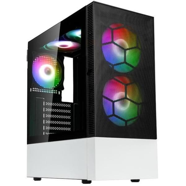 KOLINK Observatory MX Mesh ARGB ATX Mid Tower Black / White Tempered Glass image