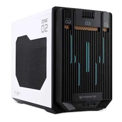Acer Predator MI900 Mini-ITX Tower White / Black Mesh Side Panel, USB 3.2 Gen 1 Type-C, USB 3.2 Gen 1 Type-A image
