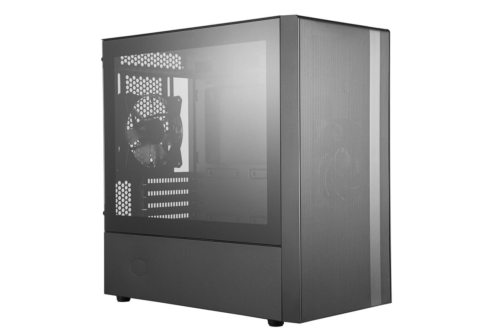 Cooler Master MasterBox NR400 (w/o ODD) Micro ATX Mid Tower Black with Tempered Glass Side Panel and USB 3.2 Gen 1 Type-A image