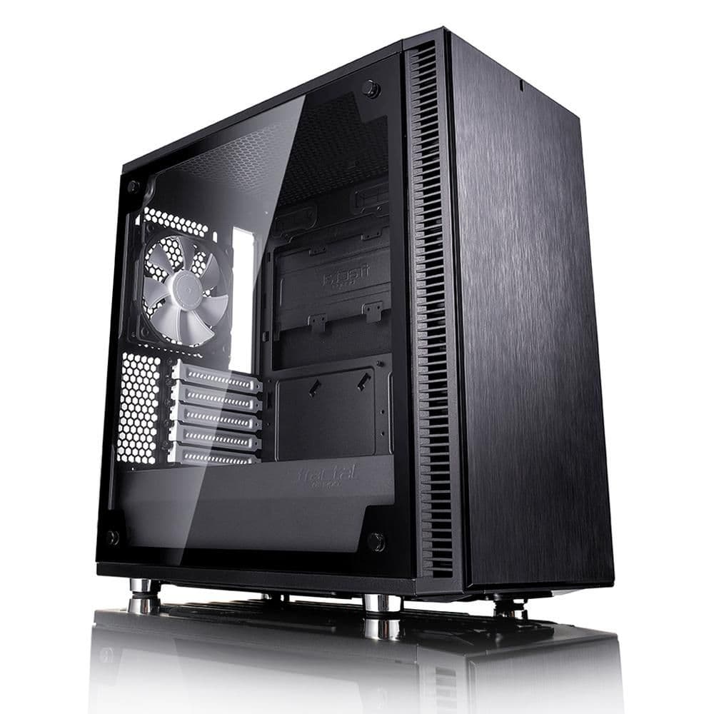 Fractal Design Define Mini C TG Micro ATX Mid Tower Black with Tempered Glass Side Panel image