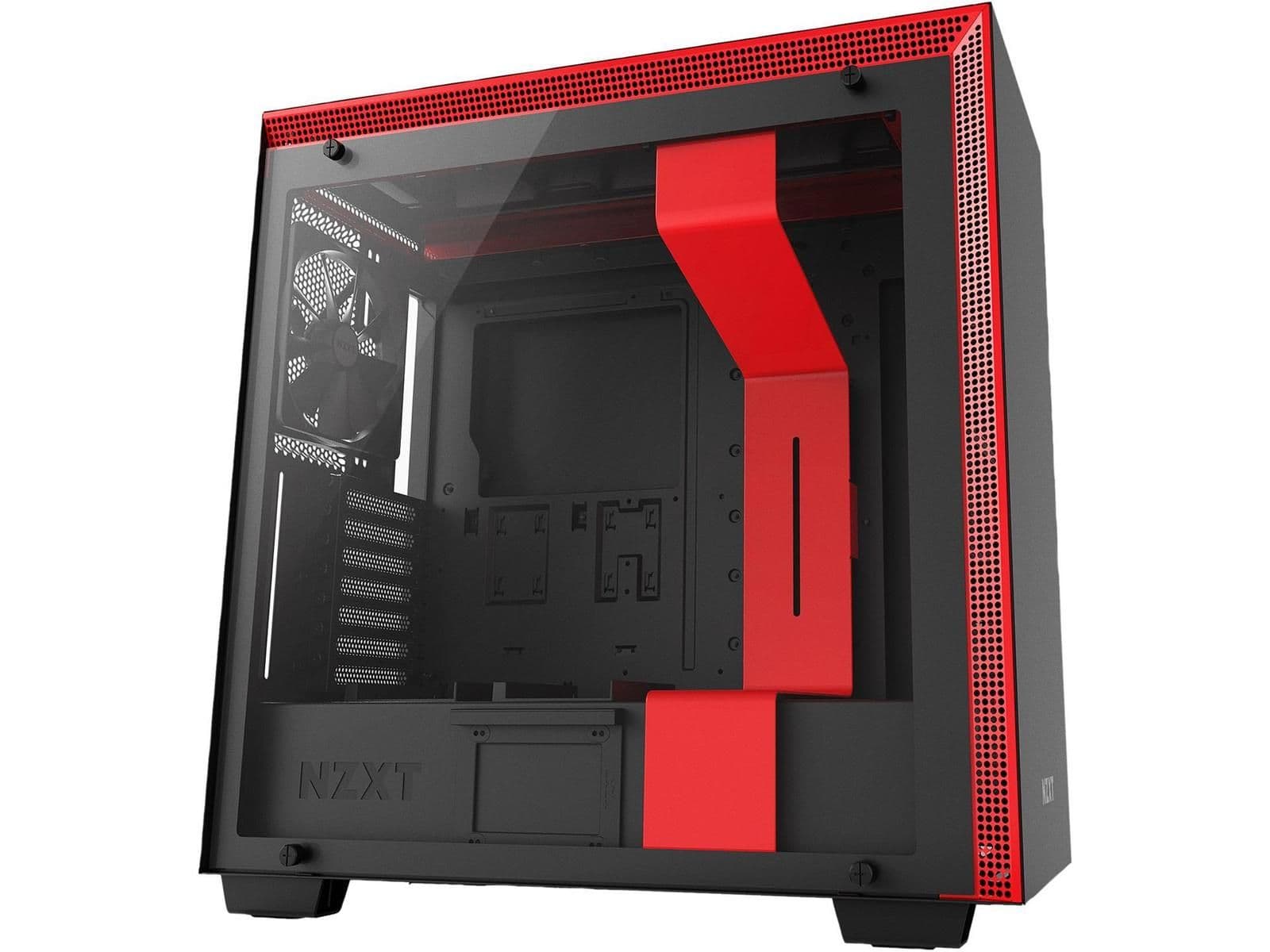 NZXT H700 ATX Mid Tower Black / Red with Tempered Glass Side Panel and USB 3.2 Gen 1 Type-A, USB 2.0 Type-A Front Panel main image