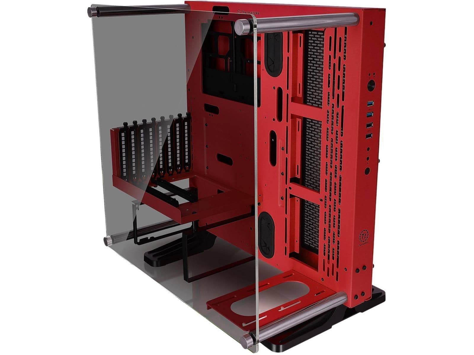 Thermaltake Core P3 ATX Mid Tower Red with Tempered Glass Side Panel and USB 3.2 Gen 1 Type-A USB 2.0 Type-A main image